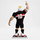 Mascote São Paulo Estatua Decorativa Torcedor Uniforme Preto