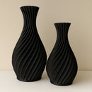 Kit 2 Vasos Decorativos Espiral – Moderno p/ Sala e Escritório
