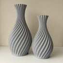 Kit 2 Vasos Decorativos Espiral – Moderno p/ Sala e Escritório