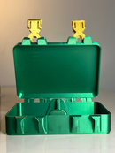 Porta Figurinhas Copa do Mundo 2026 com Taça – Verde e Dourado